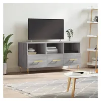 Furnicato TV-Schrank Grau Sonoma 102x36x50 cm Holzwerkstoff