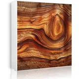 Banjado Großer Schlüsselkasten Metall 30x30cm Weiß Scharnier Rechts 50 Haken Beschreibbar Magnetisch Motiv Holz Gemasert Astloch