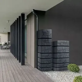 Prosperplast Tower Stone Regentonne 350 l anthrazit