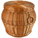 MyBer Pouf Hocker 45 x 40 x 37 cm Braun
