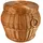 MyBer Pouf Hocker Weide 45 x 40 x 37 cm Braun