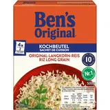 Bens Original Langkorn Reis 10 Minuten praktische Kochbeutel 500g