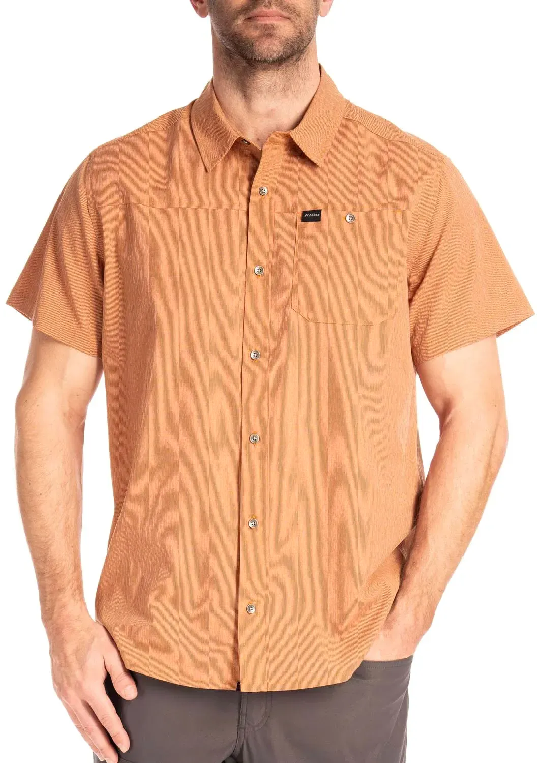 Klim Oxbow, chemise manches courtes - Orange - M