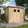 TIMBELA Gartenhaus M310+M310G 2,39 x 1,42 m Natur