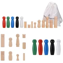 ideen.kollektiv zusätzliche Figuren für das Systembrett oder Familienbrett Coaching Holzfiguren