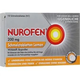 RECKITT Nurofen 200 mg Schmelztabletten Lemon 12 St.
