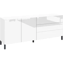 borchardt Möbel Sideboard 152 x 62 x 35 cm Weiß hochglanz