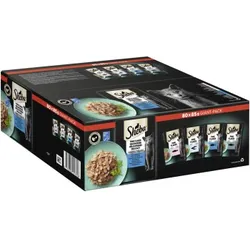 Sheba Multipack Giant-Pack Delikatesse in Gelee Fisch Variation MSC 80x85g