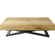 WFL GROUP Cavetta U Braun Eiche 120 x 80 x 76 cm