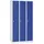 Gürkan Spind Stahl 90 x 50 x 180 cm blau/grau 3 Abteile mit Drehriegelschloss