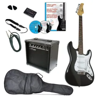 Clifton E-Gitarre »Clifton E-Gitarren«, Komplettset, schwarz