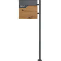 ML DESIGN modern liv Briefkasten mit Ständer Standbriefkasten Mailbox