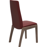 Polsterstuhl STRESSLESS "Laurel", rot (cherry paloma, walnuss), B:57cm H:105cm T:60cm, Leder PALOMA: PALOMA ist ein durchgefärbtes Semianilin-Möbelleder mit natürlicher Narbung., Stühle, Polsterstuhl, High Back, Größe M, mit abgerundeten Beinen in Walnuss