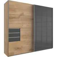 WIMEX Schwebetürenschrank Saigon 225 x 208 x 64 cm Grau/Eiche