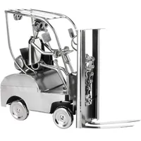 Brubaker Schraubenmännchen Gabelstapler - Staplerfahrer Eisenfigur Metallmännchen - Bierflaschenhalter