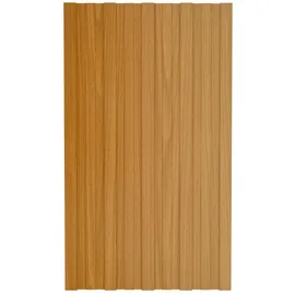 vidaXL Dachpaneel 12 pcs Natur 80 x 45 cm Verzinkter Stahl