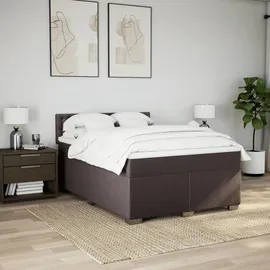 vidaXL Boxspringbett 140 x 200 cm Dunkelbraun