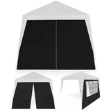 CASARIA® 2X Seitenteil für Pavillon 3x3m Wasserdicht mit Fenster mit Reißverschluss Garten Seitenwand Abdeckplane Faltpavillon Pop Up Stabil Schwarz