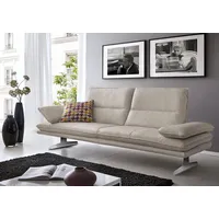 W.Schillig Couch Flachgewebe 3-Sitzer Braun