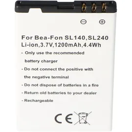 AccuCell Akku passend für den Handy Akku Bea-Fon SL140, SL240 Akku BS-03, EP-600, RCB01P04, SL140/SL240