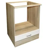 yourkitchen Herdumbauschrank Andy 60 x 90 x 60 cm Weiß
