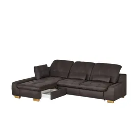 Lounge Collection Eckcouch Mikrofaser 2-Sitzer Grau