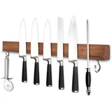 LuxusKollektion Magnethalter Magnetleiste Messer Messerhalter Magnet Haken Holz 50cm Walnussholz
