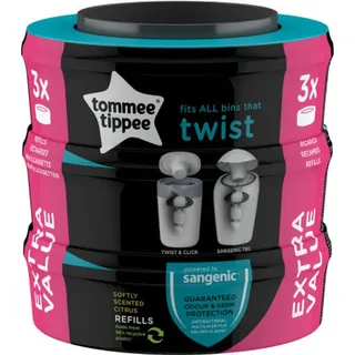 TOMMEE TIPPEE Twist & Click Nachfüllkassette 3 Stück