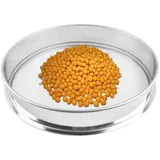 NAKUL Sandsieb Edelstahl,Testsieb,Gartensieb,Pollensieb,Fein Siebe,Mehlsieb für Saatgut,Flour,Erde,Labor,Durchmesser: 40cm