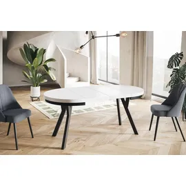 alpi möbel EVO Ø 90 cm bis 190 cm naturbelassen/schwarz