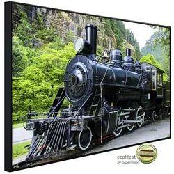 papermoon Infrarotheizung »EcoHeat - Alte Dampflokomotive«, Matt-Effekt - bunt