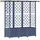 vidaXL Hochbeet mit Rankgitter und Dach 163,5 x 40 x 138 cm Grau
