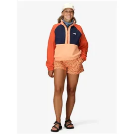 Marmot Retro Rocklin Fleece Mit Halbem Reißverschluss - Fresh Apricot / Arctic Navy / Ginger Blossom - M