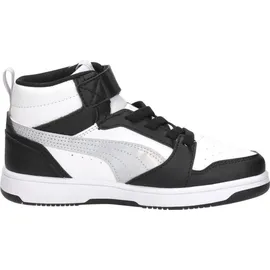 Puma Rebound V6 Mid Space Belle Black/Lilac Crush/White 32