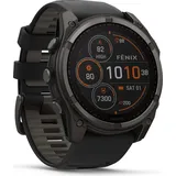 51 mm Graphit/Titan Carbongrau Silikon-Armband 26 mm