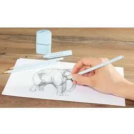 Faber-Castell GRIP 2001 Bleistift-Set B sky blue, 1 Set