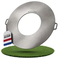 BonFeu Plancha Feuerplatte Ø150cm - 6mm Dick - Grillplatte Rund - Grillplatte für Feuertonne - Feuerplattengrill - Plancha für Feuerschale - Hochwertiger Stahl