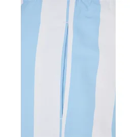 URBAN CLASSICS Pattern Badeshorts Batlic Blue Bar Stripe 3XL