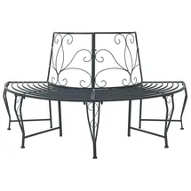 vidaXL Baumbank 160 x 80 x 89 cm Grau