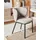 Kave Home 2er Set Kave Home Stuhl Ciselia Stoff Weiß