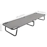 vidaXL Klappliege 190 x 58 x 28 cm Grau