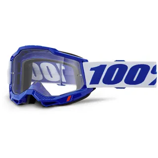 100% Accuri 2 Extra Motocross Brille, weiss-blau für Männer