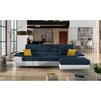 MIRJAN24 Ecksofa Cotere Mini, mit Schlaffunktion und Bettkasten, Polsterecke mit Einstellbare Kopfstützen, Wohnlandschaft blau