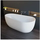 Tronitechnik Freistehende Badewanne DIA Maße ca. 170 x 80 x 58cm Wanne - Füllmenge 195 Liter, aus Acryl mit Siphon