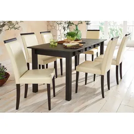 Home Affaire Esszimmerstuhl HOME AFFAIRE "Genova", beige (creme), B:43cm H:94cm T:58cm, Stühle, Esszimmerstuhl, aus schönem Kunstleder, in verschiedenen Farben, Sitzhöhe 46 cm