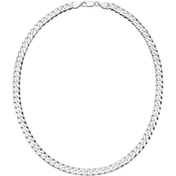 Silberkette LADY, silber (silber 925), Halsketten, Damen, 19, Silber 925 (Sterlingsilber), L: 19cm