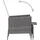 vidaXL Garten-Lounge-Set 3-tlg. grau