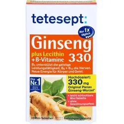 TETESEPT Ginseng 330 plus Lecithin+B-Vitamine Tab. 30 St.