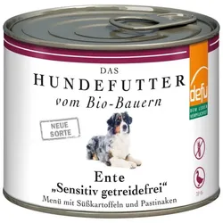 defu Nassfutter Hund Ente Sensitiv getreidefrei bio 200g