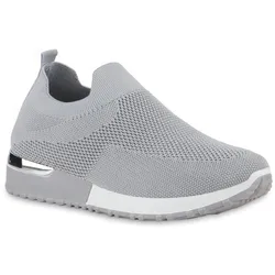 Damen Slip Ons in Grau